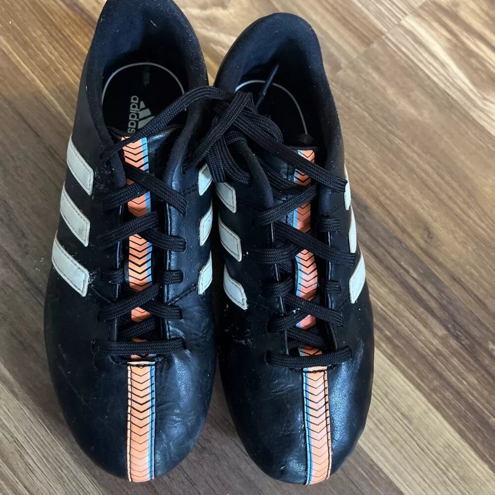 Adidas B40159 11Nova FG J Youth Soccer Cleats Black White Flash Orange US 1.5